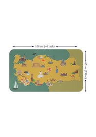 Resim Eğitici Ve Öğretici Cocuk Odası Türkiye Haritası Duvar Sticker-60x105-3873 Renkli 