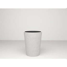 Resim Nuano Consept Sina Serisi Yuvarlak Saksı Beyaz 50x80 