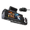 Resim Kawa D8 2 Kameralı Ön/Arka 4K + 1080P Starvis Sensörlü Türkçe Wi-Fi GPS'li Araç Kamerası 