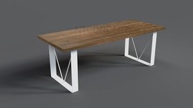 Resim NTConcept Blu Doğal Ahşap Yemek Masası - AMZ-maym113n (85 x 200 cm) 