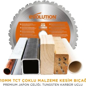 Resim Evolution 048-0003A R210SMS+ Kızaklı Gönye Kesme Makinesi, 210MM 