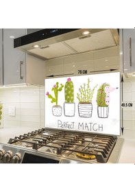 Resim Decorita Cam Ocak Arkası Koruyucu | Perfect Match | 49,5cm x 76cm 