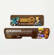 Resim POPKONSOL Nintendo Gameboy Advance Arka Yapıştırma Golden Sun Gba Back Tag Sticker Model 14 