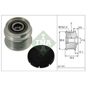 Resim Alternatör Kasnağı 535000510 Passat 1.8t 1.9 Tdı 00-05 A4 022903119b 022903119d 