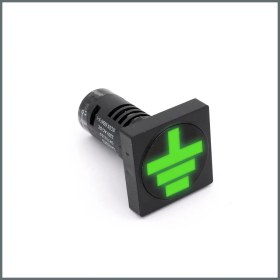 Resim Onesto Ledli Toprak Göstergesi 110VAC/DC (Kare) 