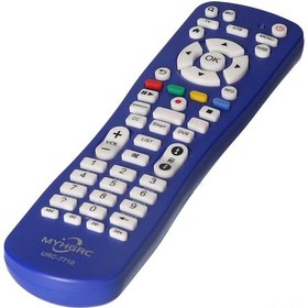 Resim Wezone Urc-7710 Tv/stb Çift Fonksiyonlu Evrensel Kumanda, Abs+silikon Malzeme, Mavi Renk 