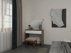 Resim Huzur Makyaj Masası Antrasitmeşe 