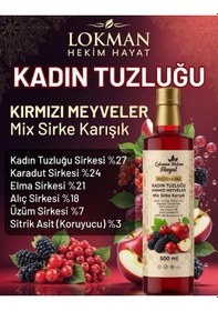 Resim Lokman Hekim Hayat Kadın Tuzluğu Berberin Kırmızı Meyveler Mix Sirke Karışık 500 Ml 