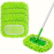 Resim 4-Lü Paket Yıkanabilir Ultra İnce Mikrofiber Mop Pedleri, Mop için Yeniden Kullanılabilir Temizlik Bezleri, Süper Emici Chenille Kumaş Değiştirme Pedleri, Çeşitli Yüzey Kullanımı için Salon, Yatak Odası, Banyo, Mutfak - Geniş Süpürge ile Uyumlu, Kuru & Islak Kullanım 