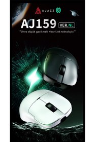 Resim Coverzone Ajazz AJ159 NL Kablosuz Gaming Mouse – 3 Modlu Bağlantı, Ultra Düşük Gecikme, 61g Hafif 