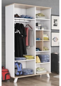 Resim Ae-1065 Atlas 4 Kapaklı Çok Amaçlı Askılıklı Raflı Bölmeli Gardı 