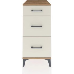 Resim Kronos Komodin 3 Çekmeceli 44X59X96 Çam-Aytaşı 