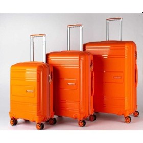 Resim Travel Polo Unisex Turuncu 3'lü Set Valiz Turuncu 