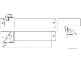 Resim C Sistem - ISO CKJNR/L 93° Dış Çap Torna Kalemi 
