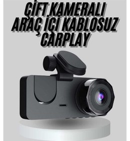 Resim Cosmotex Araç İçi Dikiz Kamerası Sürüş Kaydedici 3 Lensli Dvr Kamera 