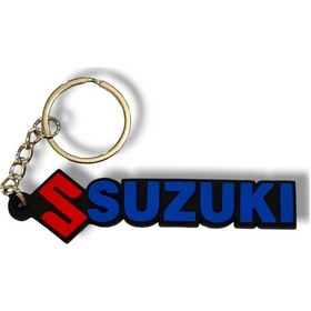 Resim Motosiklet Uyumlu Anahtarlık Maskot Silikon İthal Suzuki Anahtarlık 