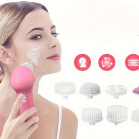 Resim 7’si 1 Arada Elektrikli Yüz Temizleme Fırçası ve Vücut Masaj Cihazı | Peeling Yüz Masaj Aleti (Piller Dahil Değildir) - 2 AA Pil ile 