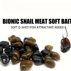 Resim 10/20 Adet Yüzen Balıkçı Olta Malzemesi, Kokuşlu ve Salyangoz İmitasyonu - Siyah Gölet Avcılığı için Crappie, Sazan, Levrek, Şirinağa, Som & Karakula 