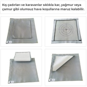 Resim Kamp Çadırı Soba Baca Çıkışı Tek Katlı 30 x 30 CM 