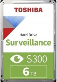 Resim 6 Tb Toshiba S300 5400rpm 256mb Sata Hdwt860uzsva 7/24 Güvenlik Diski 