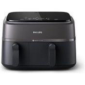 Resim Philips ETechx 3000 Serisi Airfryer Çift Hazneli, Rapid Air Plus Teknolojisi, 8 Ayarlı Dijital Ekran, NA350 