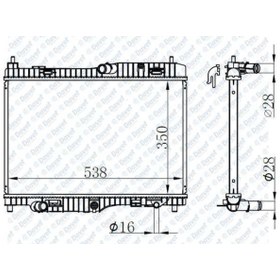 Resim Motor Su Radyatoru Fiesta 1.4 2008- 350X558X18 Otomatik 504621615 