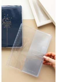 Resim Charm Takılabilen A5 Şeffaf Ajanda Defter Kılıfı Spiralli Lastiksiz Modellerle Uyumlu Şeffaf - Mor 