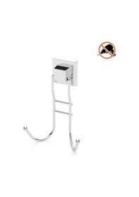Resim Tekno Tel Ef-236 Yapışkanlı Banyo 2 Li Askı Bornozluk Krom 