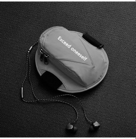 Resim Touroman Koşu Yansıtıcı Kol Çantası Kadın Evrensel Bilek Fitness Erkek Ekipmanları Spor Cep Telefonu Kol Kılıfı Yaz Çok Renkli Gri 