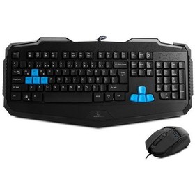 Resim Rampage KM-R10 Usb 3 Farklı Ledli Gaming Multimedia Q Klavye Mouse Set 
