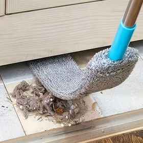 Resim 1 Adet Mikrofiber Uzatılabilir Saplı Toz Fırçası, Islak/Kuru Temizlik Seti, Mobilya, Koltuk, Yatak Odası, Mutfak İçin Esnek Aralık Aracı – Pil Gerekmez 