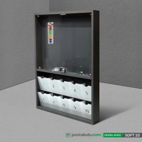 Resim 1001 Dijital - 10 Dairelik Apartman Ilan Panosu ve Posta Kutusu 