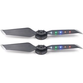 Resim Wezone Djı Mavic 2 İçin Led Işıklandırmalı Şarj Edilebilir Pervane Seti 1 Çift - Renkli Işıklar, Dayanıklı Malzeme 