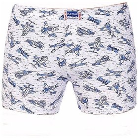 Resim Berrak Erkek Çocuk Penye Desenli Boxer 6 Adet-1554 