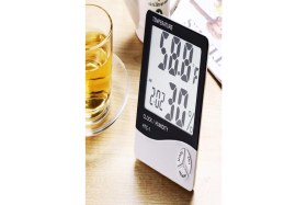 Resim Masaüstü Dijital Termometre Nem Ölçer Higrometre 