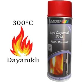 Resim Motip Isıya Dayanıklı Yanmaz Sprey Boya Kırmızı 400 ML 