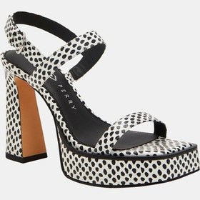 Resim Katy Perry The Steady Kadın Siyah Beyaz Topuklu Sandalet Siyah - Beyaz 