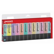 Resim Penmark Fosforlu Kalem 12 Li Karışık Renk 6 Pastel/6 Simli 
