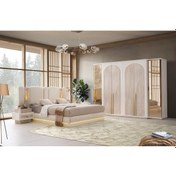 Resim Dubai Mdf Ledli Bazalı Yatak Odası Takımı 