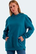 Resim VIOLENCE Kadın Sweatshirt Petrol 