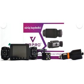 Resim Araç İçi Yol Kayıt Kamerası 4 Kameralı Wifi Bağlantılı Hd 