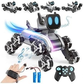 Resim Uzaktan Kumandalı Şarjlı Robot Araba, 8 Tekerlekli, Eğlenceli Oyun 