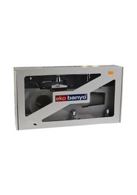 Resim Lider Banyo Seti Krom 5 Parça Gümüş 