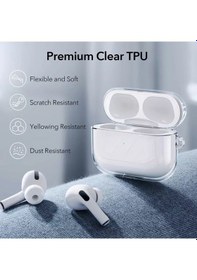 Resim Apple Uyumlu AirPods Pro 2 Kilif Seffaf Kristal Silikon 360 Tam Koruma 561422679 