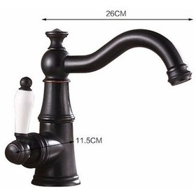 Resim Wanfan Banyo Lavabo Bataryası Antik Siyah 