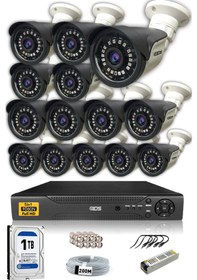 Resim IDS DS-2015HDSET14 14 Kameralı 1080P Full HD 5 MP Sony Lensli Kamera Seti - 2015 