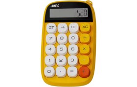 Resim Motto Ticaret Sevimli Kare Tuşlu 10 Haneli Ldc Ekran Hesap Makinası Sarı 