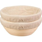 Resim 2pcs Ekmek Prova Sepeti Bez Kapak Kombinasyonu, Ekmek Koruma Sepeti, Maya Fermantasyonu Için Pişirme Kasesi (Yurt Dışından) 