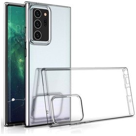 Resim Samsung Galaxy Note 20 Ultra Kılıf Lüx Şeffaf Kamera Lens Korumalı Silikon Kılıf 