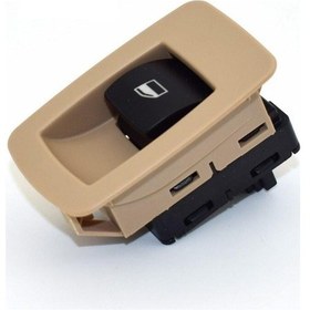 Resim BMW E87 1 SERİSİ TEKLİ CAM AÇMA DÜĞMESİ ANAHTARI 2007--2012 BEJ 